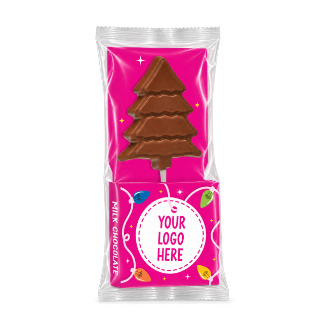Winter Collection – Eco Lolly Box – Milk Chocolate³ – Christmas Tree Lolly